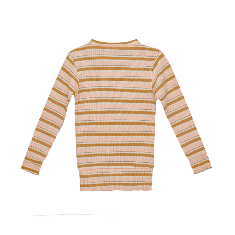 Little Hedonist Amber Gold / Evening Sand Knitted Longsleeve