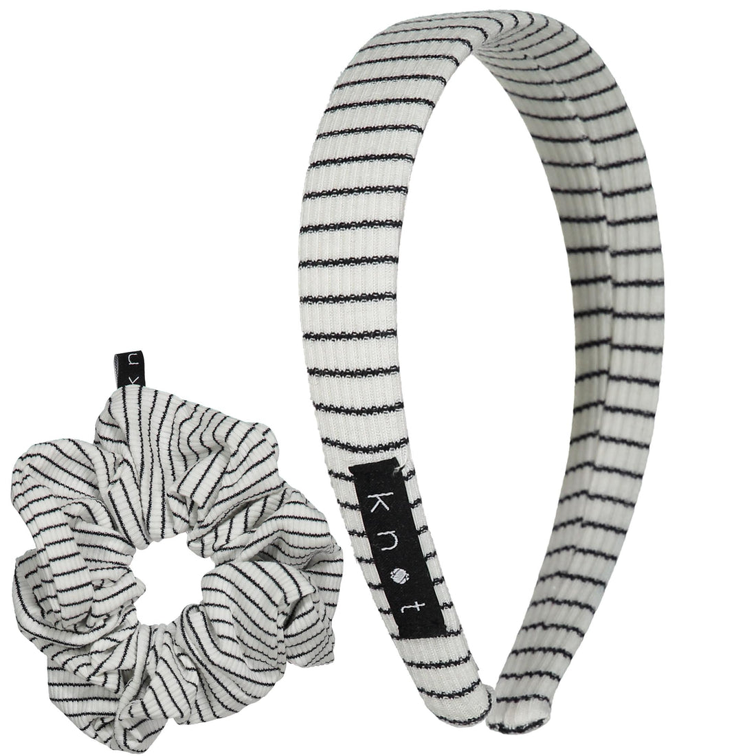 Knot Hairbands Coastal Striped Headband Set // Navy