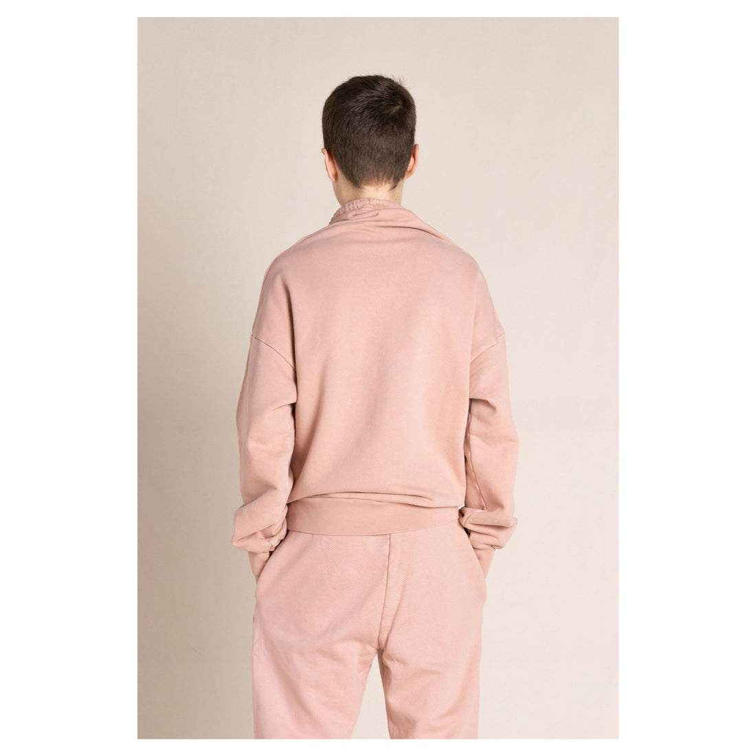 Finger in the Nose Coleen Grey Pink Loose Sweater