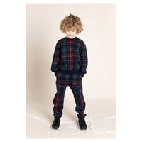 Finger in the Nose Conor Khaki Checkers Loose Fit Sweatpants