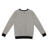 Little Hedonist Black Striped Towel Sweater