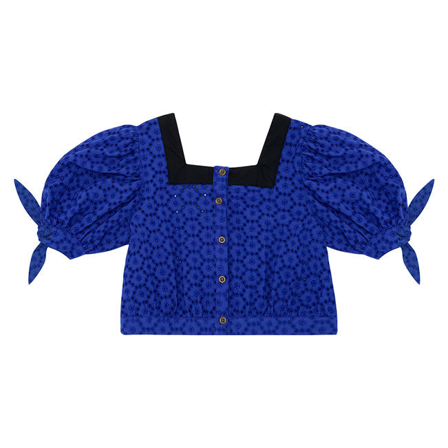 The Middle Daughter Broderie Anglaise Cut Corners Blouse