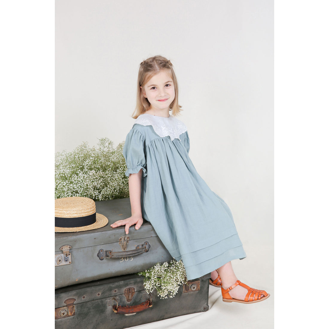 Cera una volta Powder Blue Giusy Dress