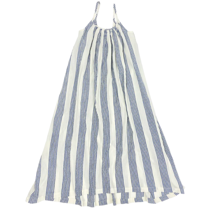 Pink Chicken Antique White/Navy Column Stripe Womens Andie Dress