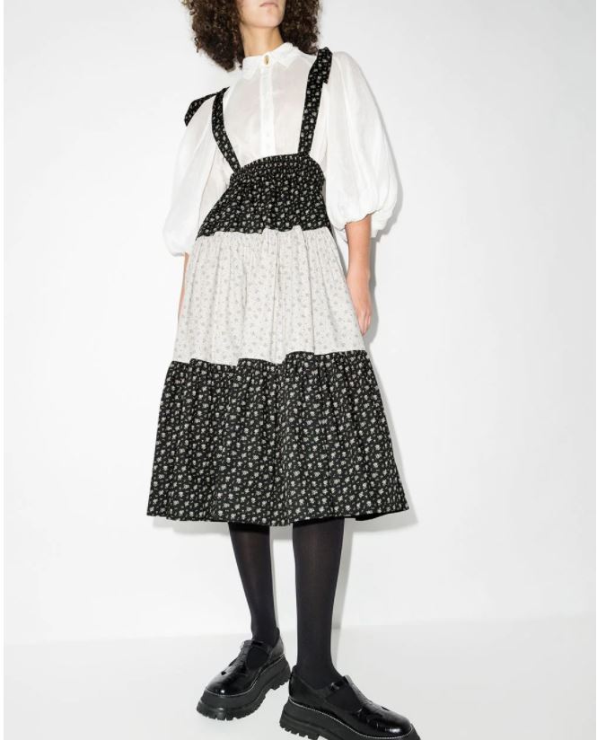 Batsheva Black Speckled Floral Amy Women&
