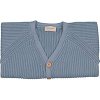 Louis Louise Blue Knitted Cotton Hubert Cardigan