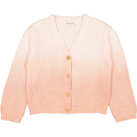 Louis Louise Pink Knitted Cotton Tie & Dye Janis Cardigan