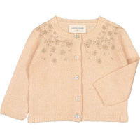 Louis Louise Champagne Vianne Knit Baby Cardigan