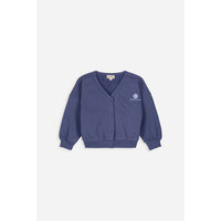 We are Kids Quiet Blue + Logo Sweet Sky Kate Cardigan