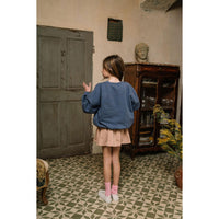 We are Kids Quiet Blue + Logo Sweet Sky Kate Cardigan