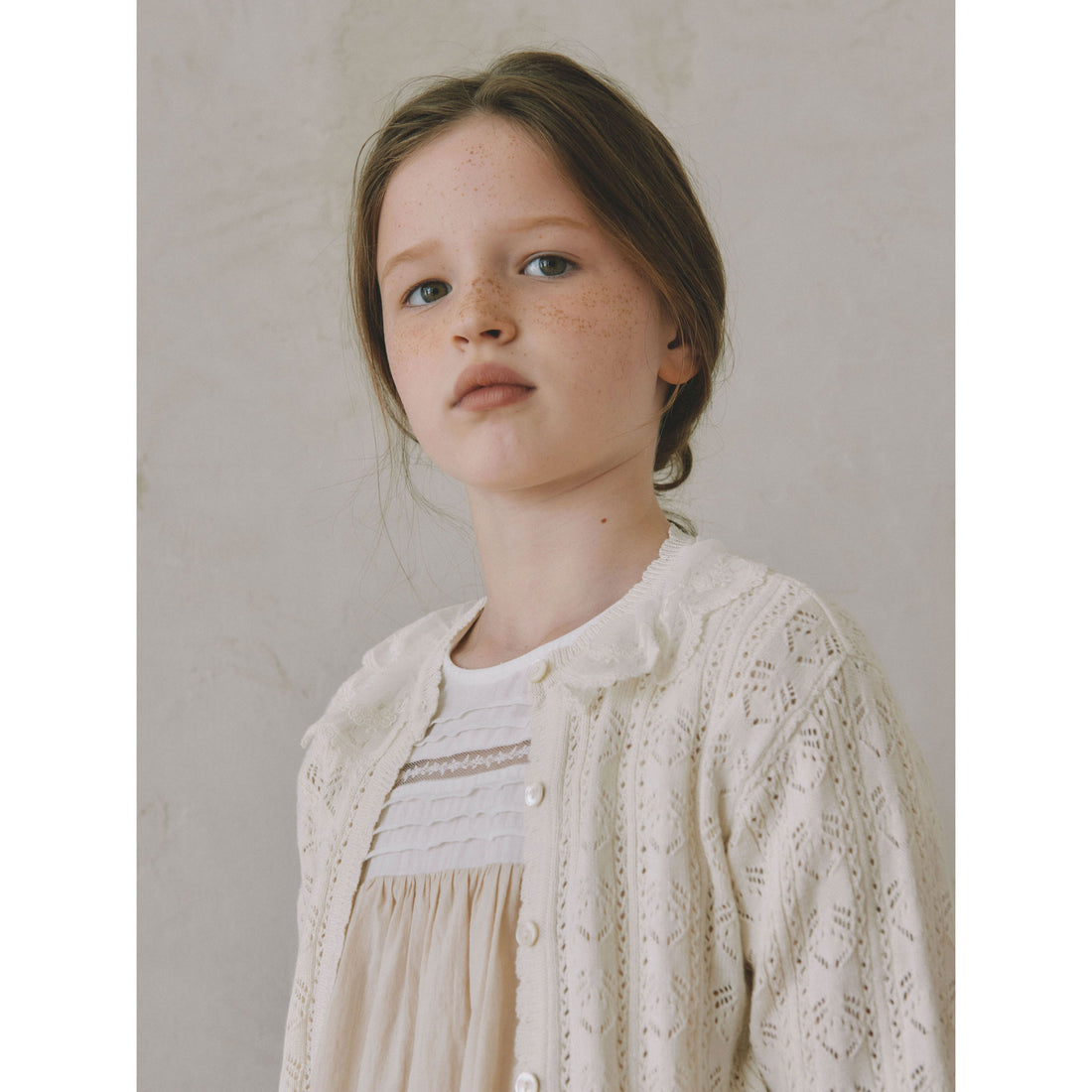 Louisiella Radie Knit Cardigan  Cream