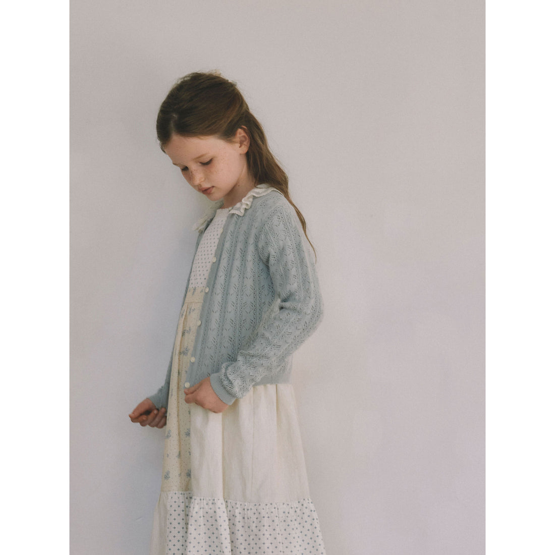 Louisiella Radie Knit Cardigan  Blue Gray