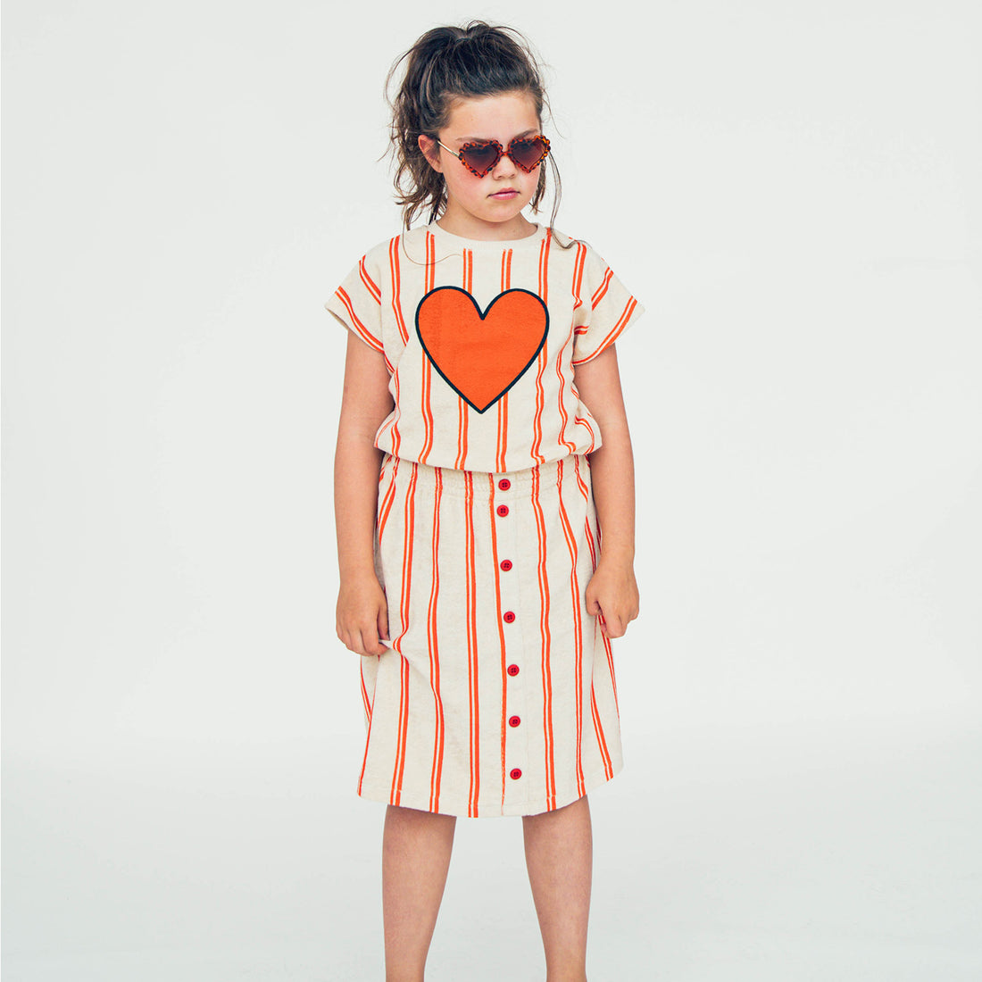 Carlijnq Stripes Flame Terry Towel No Sleeve Top