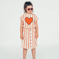 Carlijnq Stripes Flame Terry Towel No Sleeve Top