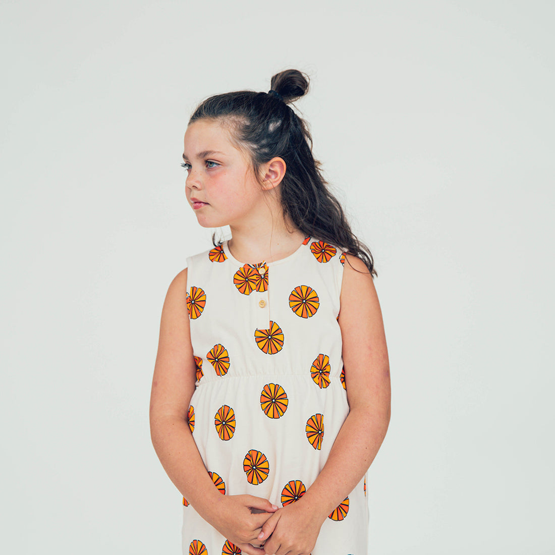 Carlijnq Parasol Jersey 2 Button Dress