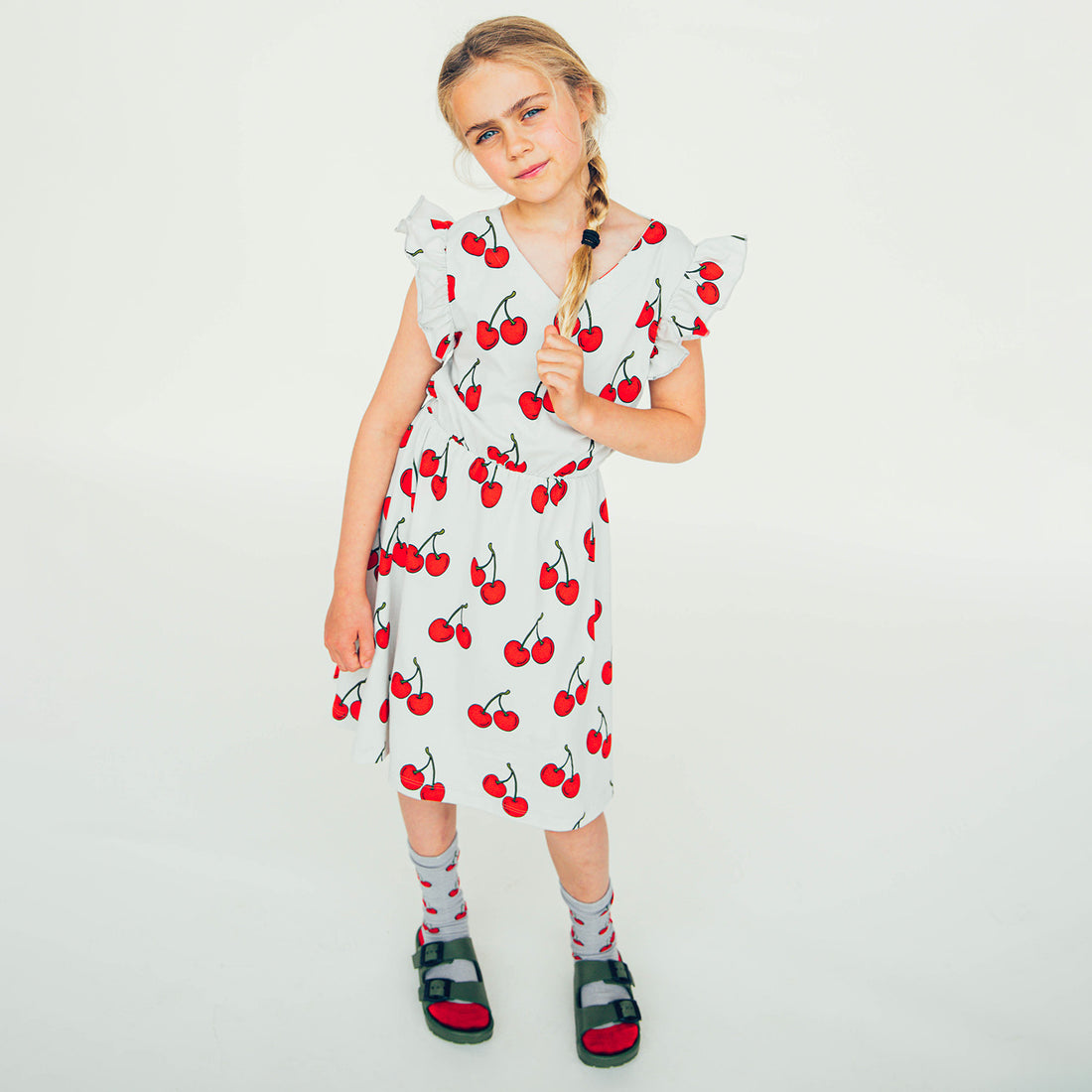 Carlijnq Cherry Tank Ruffle Dress