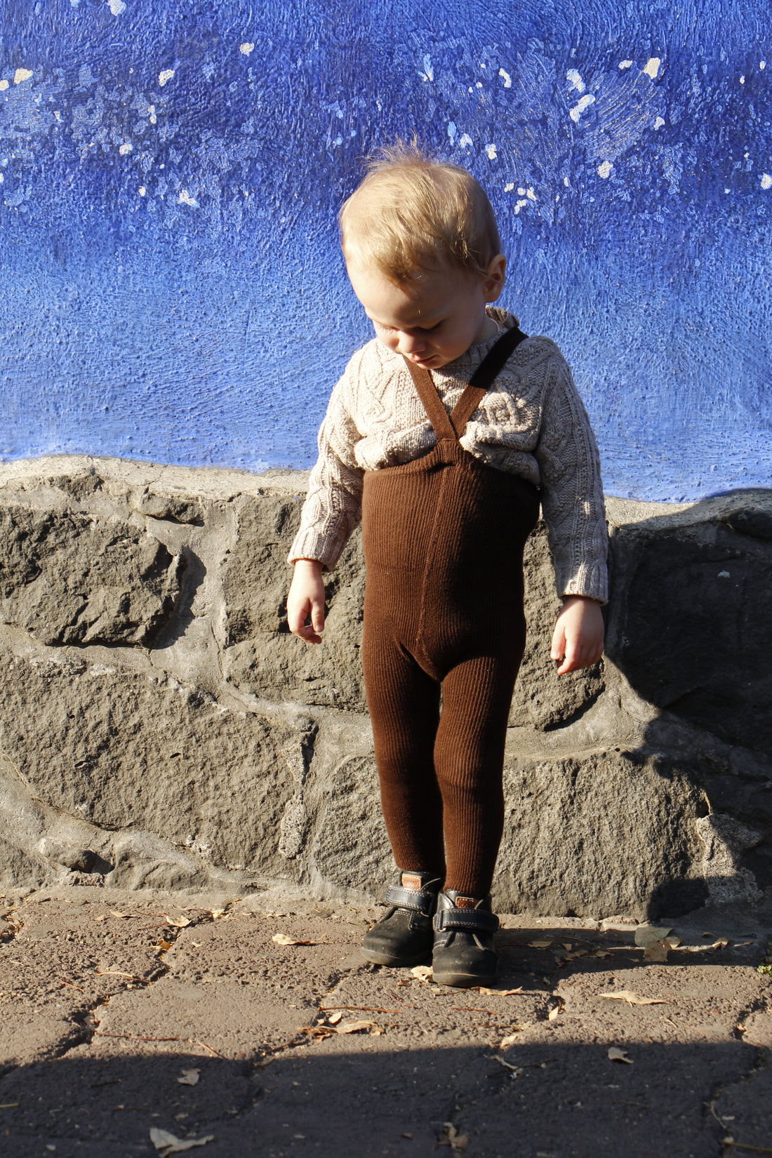 Silly Silas Chocolate Brown Footed Cotton Tights