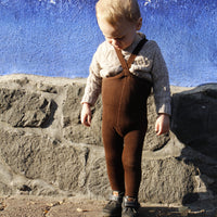 Silly Silas Chocolate Brown Footed Cotton Tights