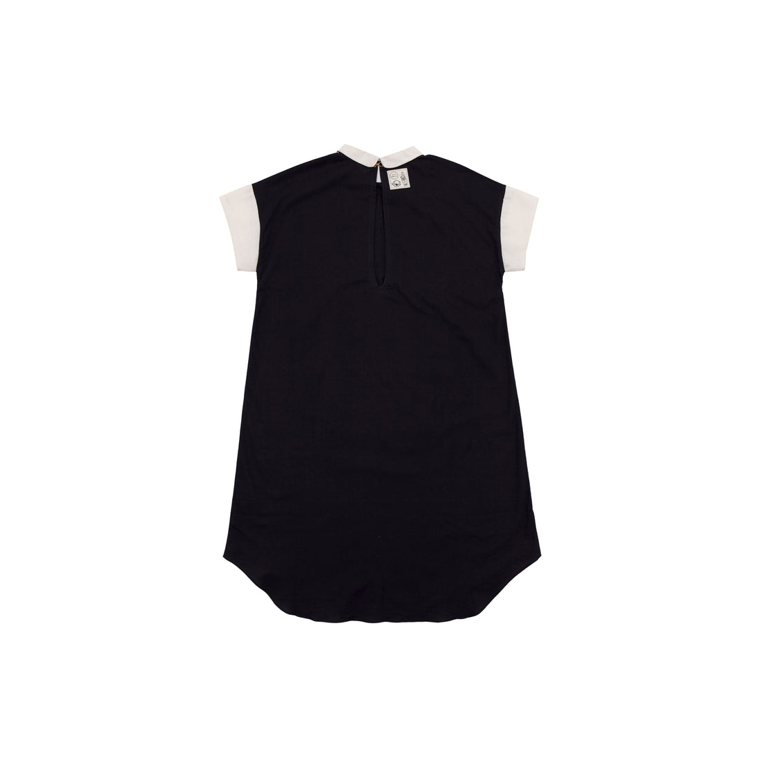 City Goats Charcoal/Muted White Lunar Collar Dress