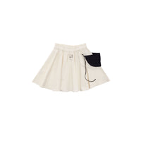 City Goats Muted White/Charcoal Blackberry Skirt