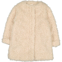 Louis Louise Cream Faux Fur Lion Coat