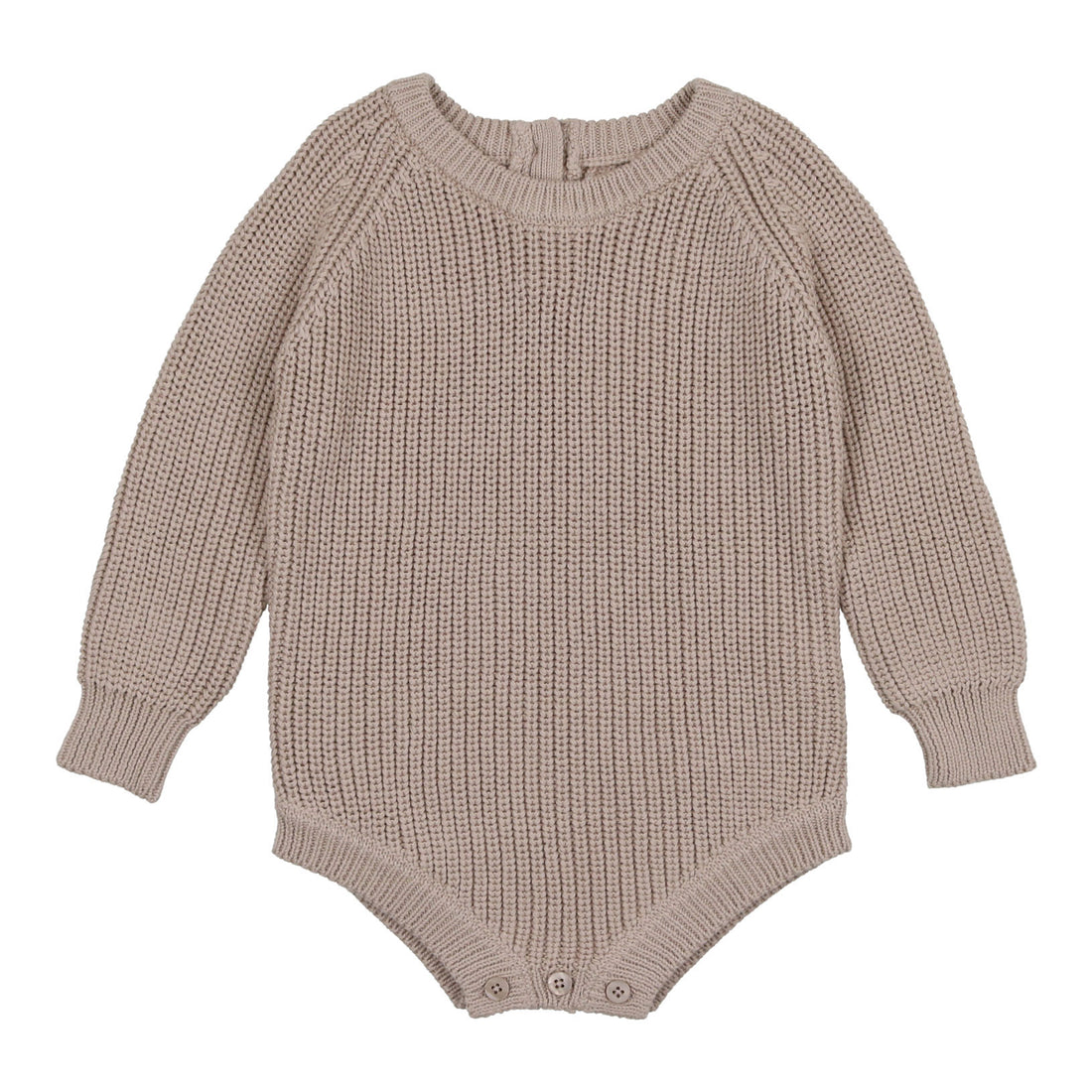 Coco Blanc Oatmeal Chunky Crew Onesie