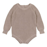 Coco Blanc Oatmeal Chunky Crew Onesie