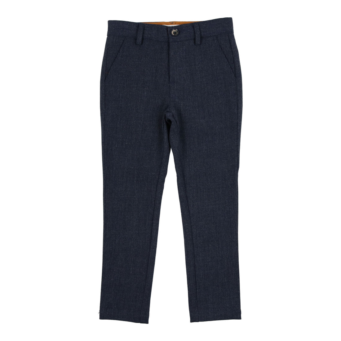 Coco Blanc Heathered Blue Wool Pants