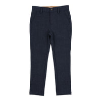 Coco Blanc Heathered Blue Wool Pants