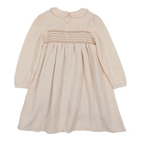 Coco Blanc Cream Peter Pan Embroidered Dress