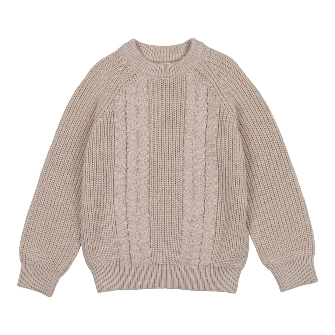 Coco Blanc Cream Boys Cable Knit Sweater