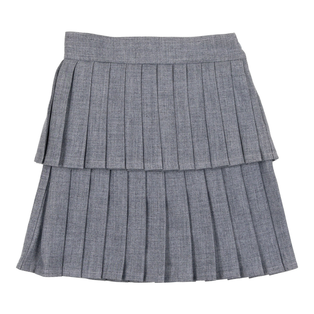 Coco Blanc Heathered Blue Layered Skirt
