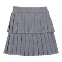 Coco Blanc Heathered Blue Layered Skirt