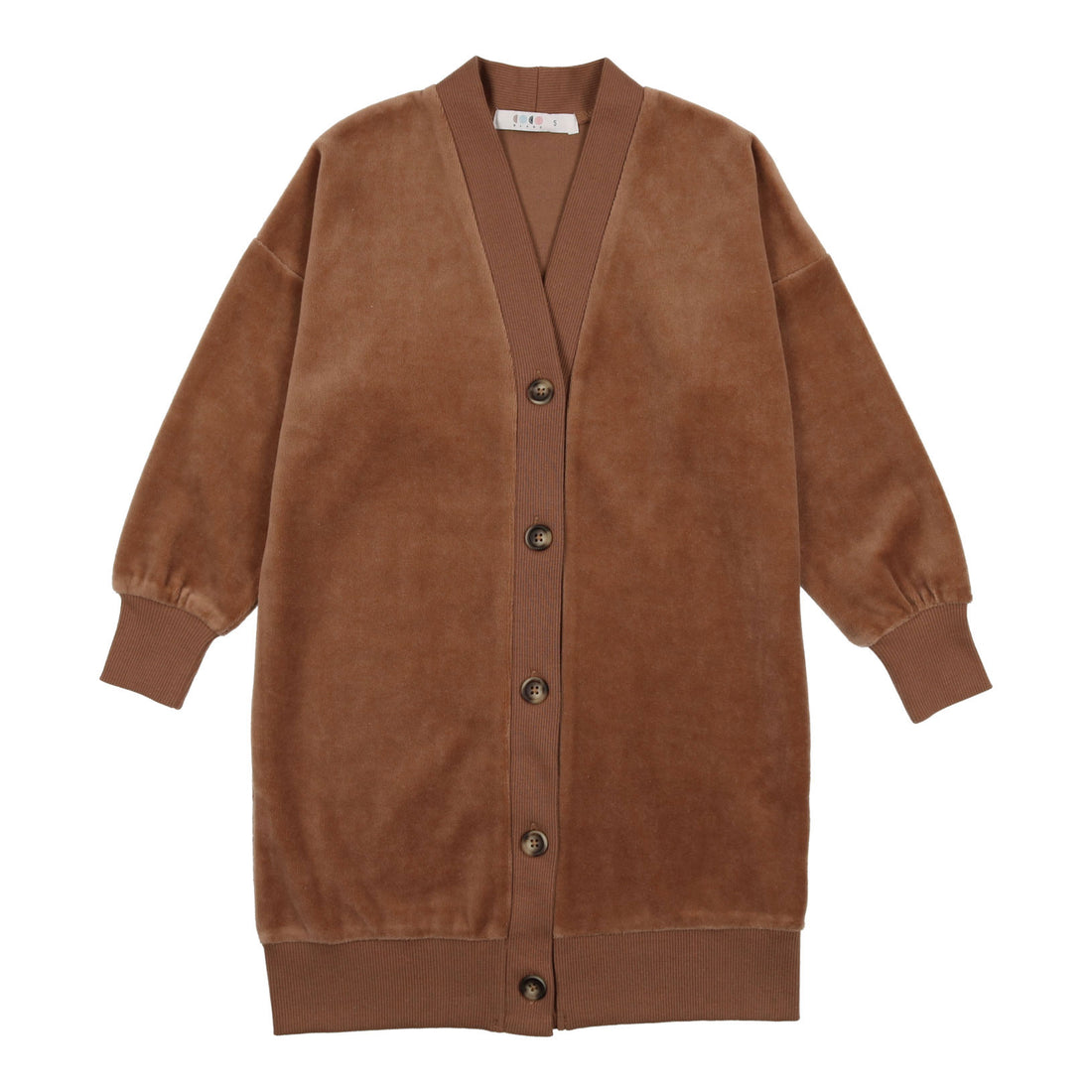 Coco Blanc Taupe Velour Cardigan Dress