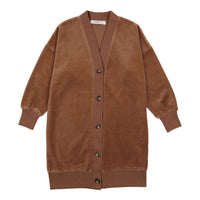 Coco Blanc Taupe Velour Cardigan Dress