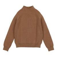 Coco Blanc Camel Mockneck Turtle Sweater