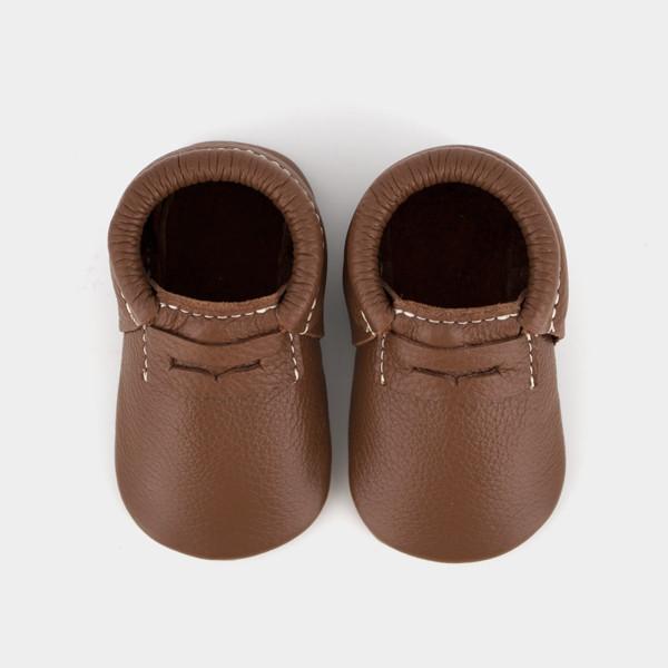 Freshly Picked Cognac Penny Loafer Moccasins