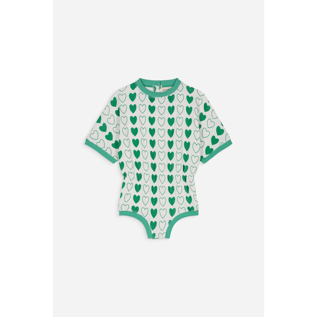 We are Kids Green Hearts Romy Romper
