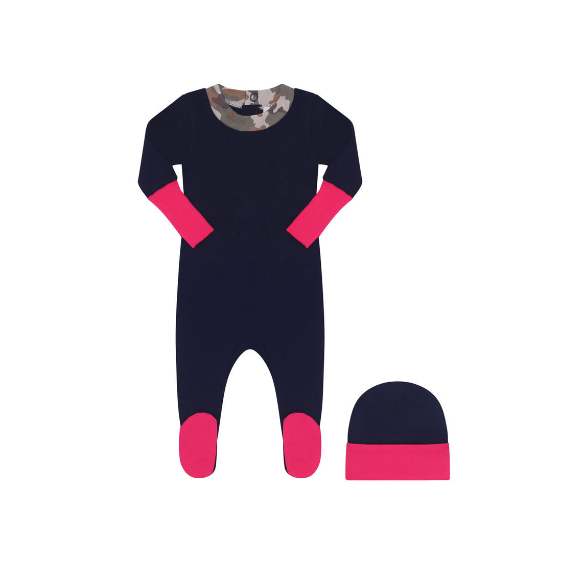 Little Parni x Ladida Navy and Neon Footie