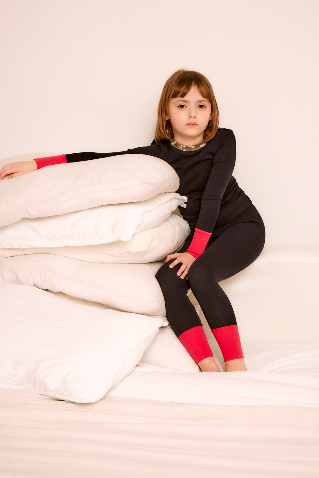 Little Parni x Ladida Navy and Neon Pink Pajamas