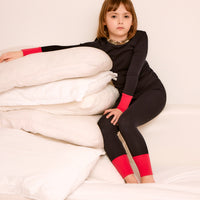 Little Parni x Ladida Navy and Neon Pink Pajamas