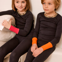Little Parni x Ladida Navy and Orange Pajamas