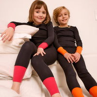 Little Parni x Ladida Navy and Orange Pajamas