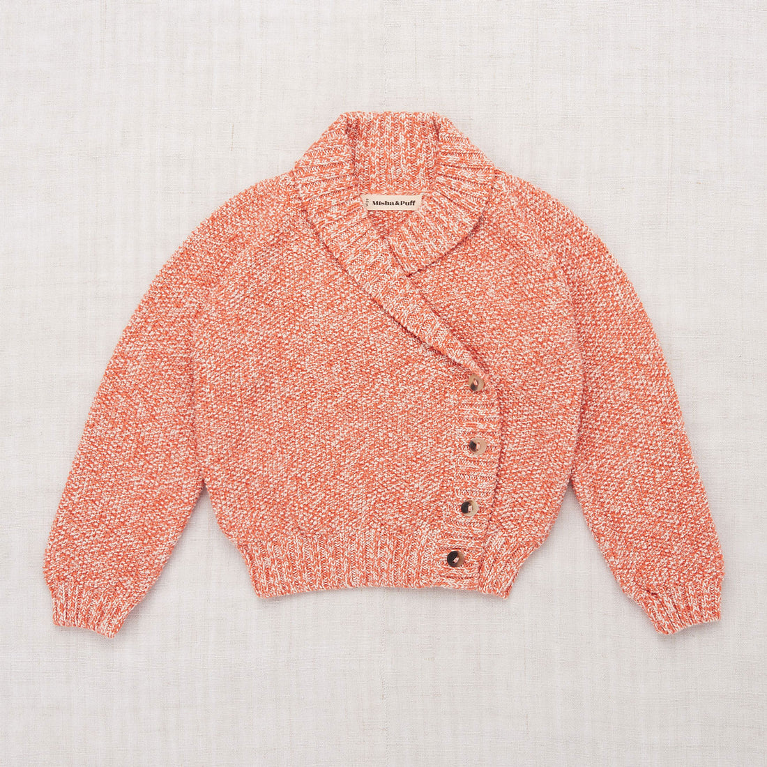 Misha and Puff Melon Cottonseed Saltwater Cardigan