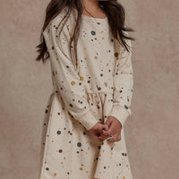 Rylee and Cru Long Sleeve Raglan Dress || Splatter