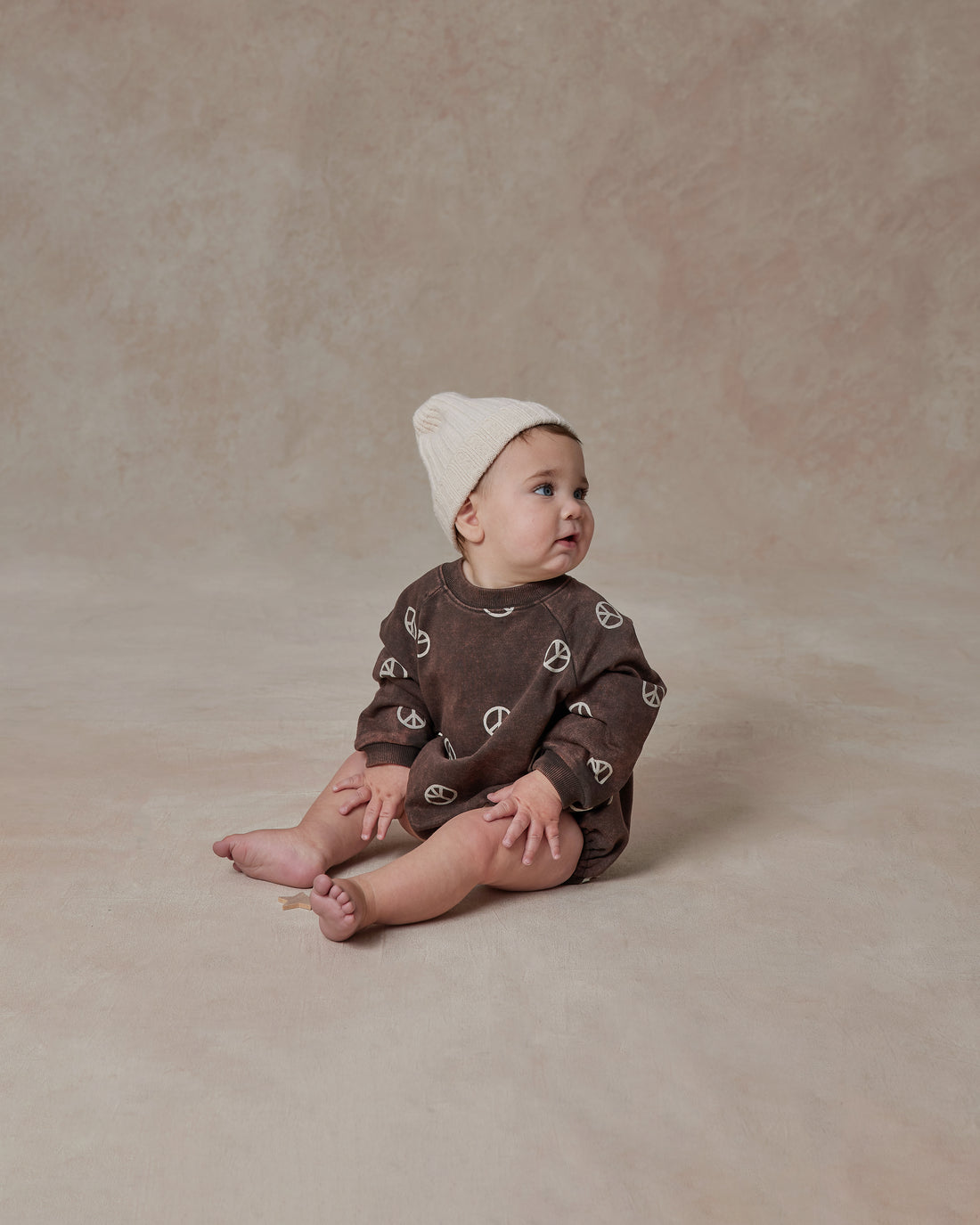 Rylee and Cru Crew Neck Romper || Peace
