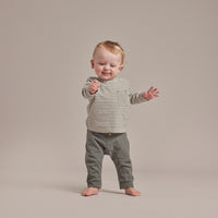 Rylee and Cru Long Sleeve Skater Tee || Marine Stripe