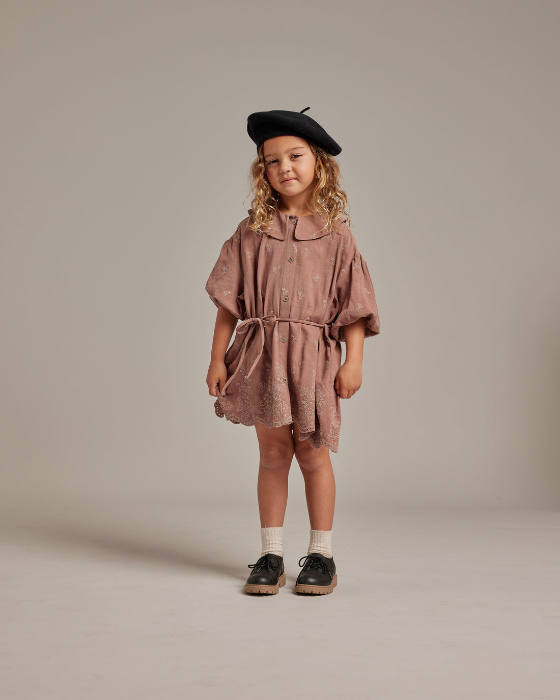 Rylee and Cru Olive Dress || Grapevine Embroidery
