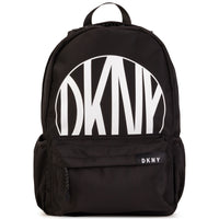 DKNY Black Logo Front Backpack