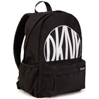 DKNY Black Logo Front Backpack